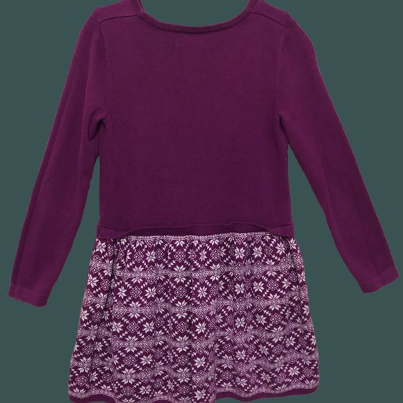 Joe Fresh, Girls Sweater Dress, White and Purple, Age 8-10, Youth - Picture 2 of 5